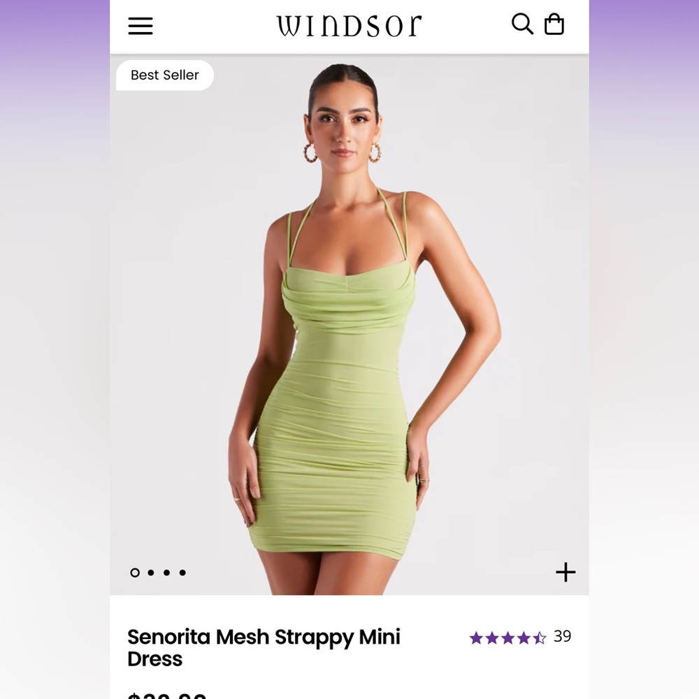 Mesh Strappy Mini Dress